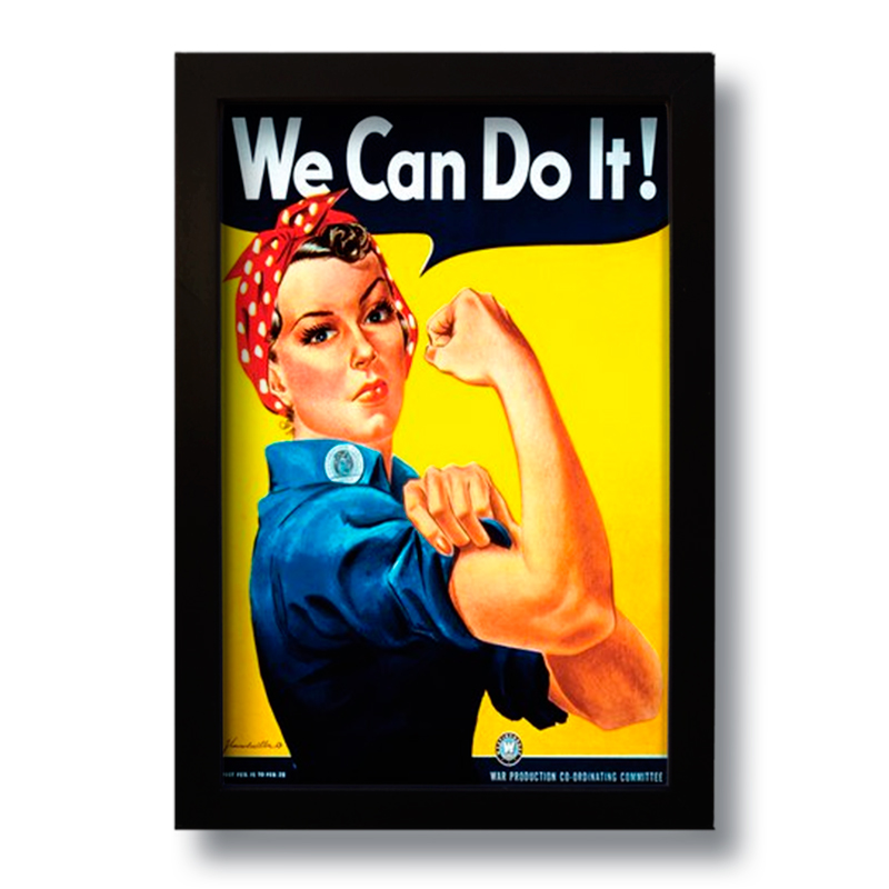 Quadro Decorativo Vintage We Can Do It  33x43 cm
