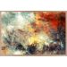 Quadro Decorativo Abstrato  Moldura Caixa Preta, ideal para ambiente de Sala, Quarto (100x70 cm)