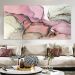 Quadro Decorativo Abstrato Mancha Marmorizado, Tela em Canvas na Horizontal ideal para ambiente de Sala de estar, jantar, reuniões, Quarto e Hall de entrada (100x70 Cm)
