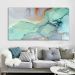Quadro Decorativo Abstrato Mancha, Tela em Canvas na Horizontal ideal para ambiente de Sala de estar, jantar, reuniões, Quarto e Hall de entrada (100x70 Cm)