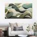 Quadro Decorativo Abstrato Ondas, Tela em Canvas na Horizontal ideal para ambiente de Sala de estar, jantar, reuniões, Quarto e Hall de entrada (100x70 cm)