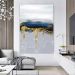 Quadro Decorativo Abstrato, Tela em Canvas na Vertical ideal para ambiente de Sala de estar, jantar, reuniões, Quarto e Hall de entrada (100x70 Cm)