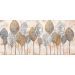 Quadro Decorativo Botânico Folhas, Tela em Canvas na Horizontal, ideal para ambiente de Sala, Quarto e Hall (100x70 cm)