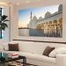 Quadro Decorativo Cidade Abu Dahbi Mesquita Sheikh Zayed, Tela em Canvas na Horizontal ideal para ambiente de Sala de estar, jantar, reuniões, Quarto e Hall de entrada (100x70 Cm)