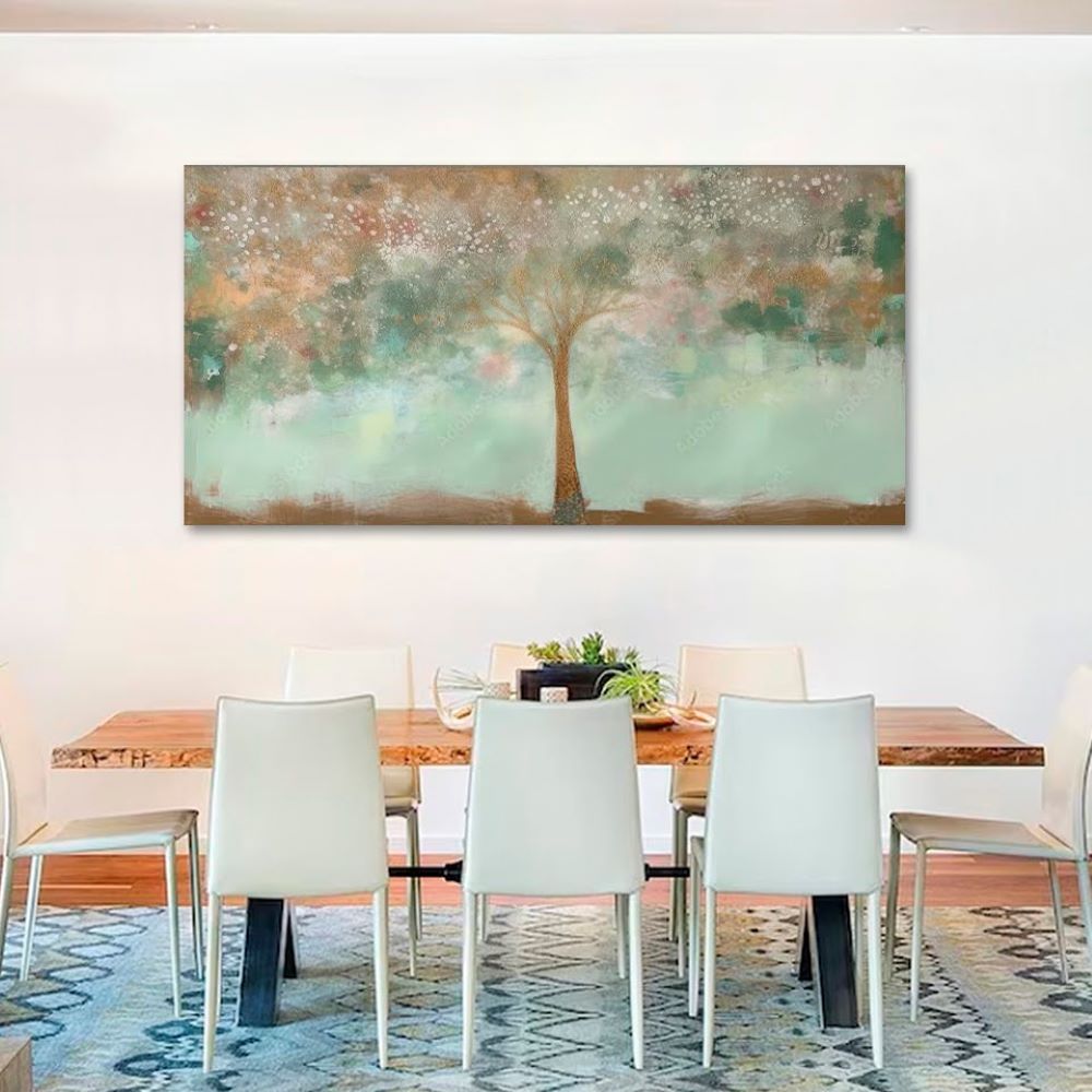 Quadro Decorativo Floral Contemporâneo 60x40 cm, Tela em Canvas na Horizontal ideal para ambiente de Sala, Quarto e Hall (100x70 cm)