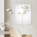 Quadro Decorativo Floral Fotografico Dourado, Tela em Canvas na Vertical ideal para ambiente de Sala de estar, jantar, reuniões, Quarto e Hall de entrada (100x70 cm)