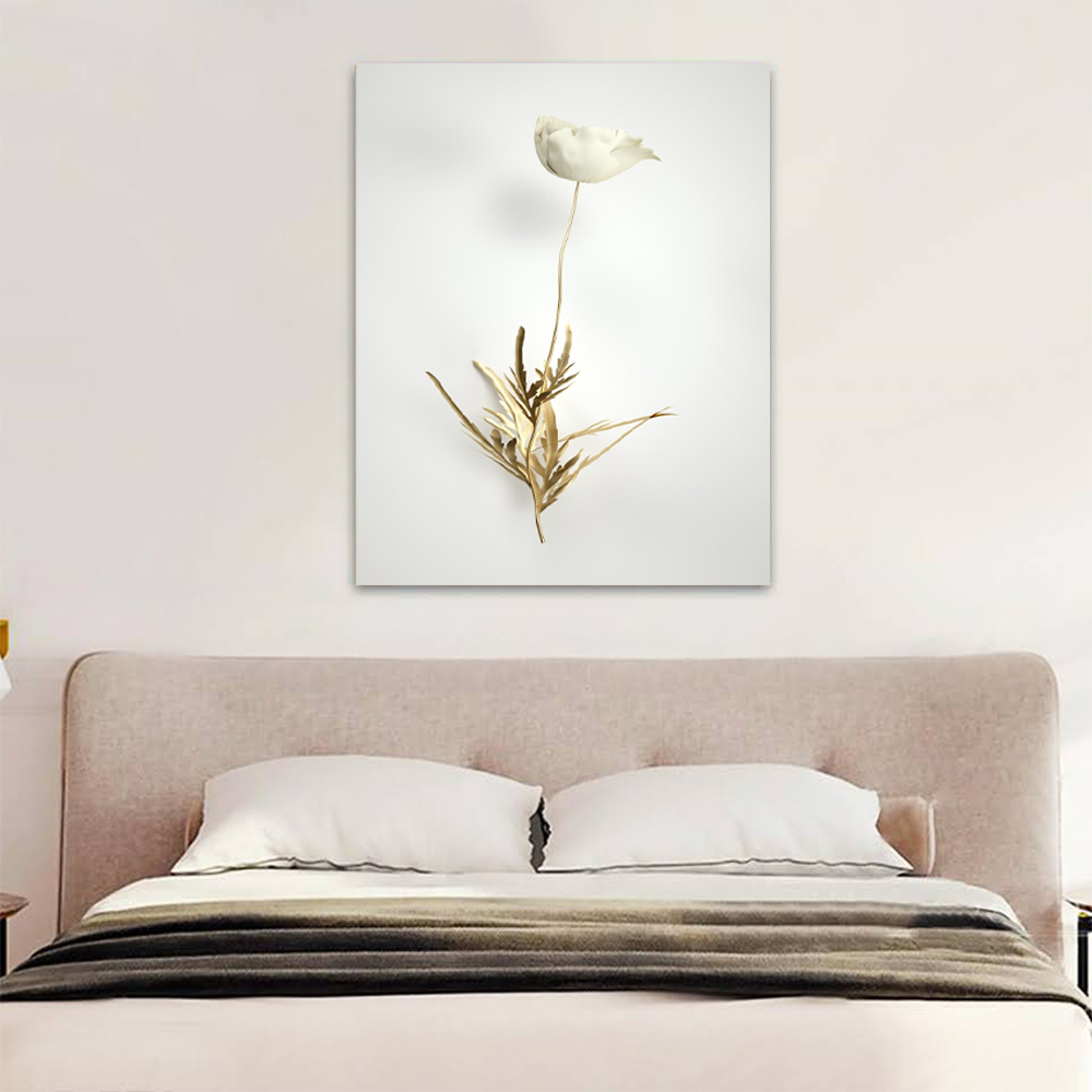 Quadro Decorativo Floral Fotografico, Tela em Canvas na Vertical ideal para ambiente de Sala de estar, jantar, reuniões, Quarto e Hall de entrada (100x70 cm)