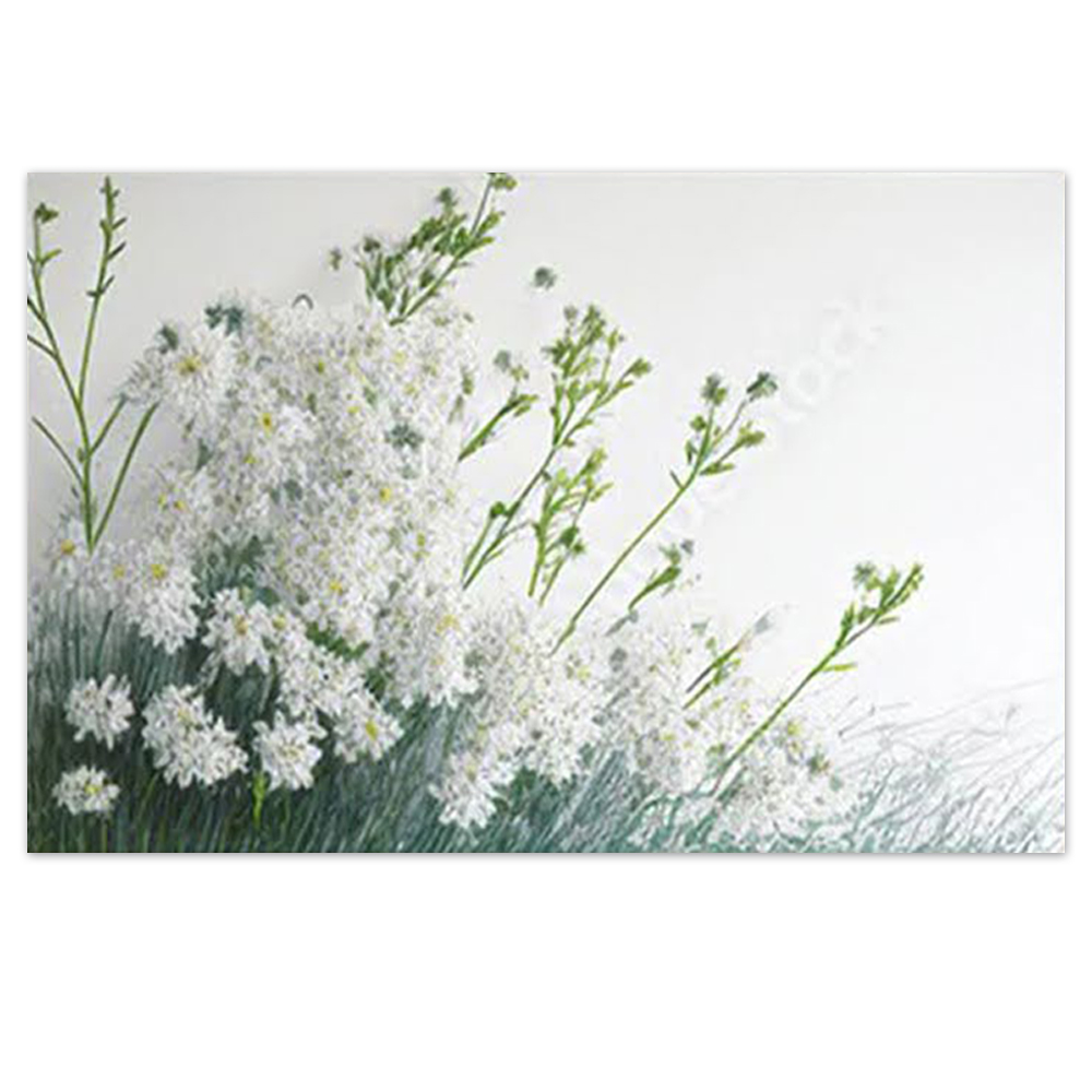 Quadro Decorativo Floral Pintura Campo, Tela em Canvas na Horizontal ideal para ambiente de Sala de estar, jantar, reuniões, Quarto e Hall de entrada