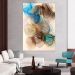 Quadro Decorativo Floral Romantico, Tela em Canvas na Vertical ideal para ambiente de Sala de estar, jantar, reuniões, Quarto e Hall de entrada (100x70 cm)