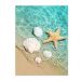 Quadro Decorativo Natureza Praia Mar, Tela em Canvas na Vertical ideal para ambiente de Sala de estar, jantar, reuniões, Quarto e Hall de entrada