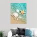 Quadro Decorativo Natureza Praia Mar, Tela em Canvas na Vertical ideal para ambiente de Sala de estar, jantar, reuniões, Quarto e Hall de entrada