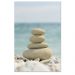 Quadro Decorativo Paisagem Praia Harmonia, Tela em Canvas na Vertical ideal para ambiente de Sala de estar, jantar, reuniões, Quarto e Hall de entrada