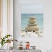 Quadro Decorativo Paisagem Praia Harmonia, Tela em Canvas na Vertical ideal para ambiente de Sala de estar, jantar, reuniões, Quarto e Hall de entrada