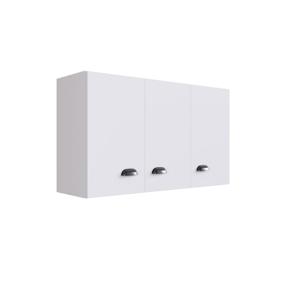 Aéreo 3 portas Retrô Mia Coccina Branco - Art In Móveis