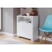 Balcão Organizador Multiuso com Mesa Recolhivel e Rodizios Funcionale Branco - Art In Móveis