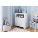 Balcão Organizador Multiuso com Mesa Recolhivel e Rodizios Funcionale Branco - Art In Móveis