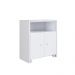 Balcão Organizador Multiuso com Mesa Recolhivel e Rodizios Funcionale Branco - Art In Móveis