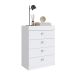 Cômoda 4 Gavetas c/ Gabinete Oculto Lock Branco - Art In Móveis
