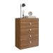 Cômoda 4 Gavetas c/ Gabinete Oculto Lock Nogal - Art In Móveis