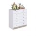 Cômoda 5 Gavetas Amore Branco - Art in Móveis