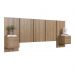 Cabeceira Cama Casal Queen Com Mesas 140/160 Zurique Mel