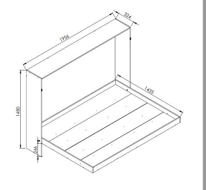 Cama Articulável Horizontal  Casal 140 Latino Branco - Art in móveis