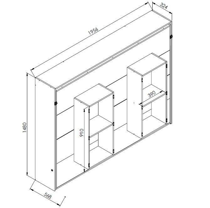 Cama Articulável Horizontal  Casal 140 Latino Branco - Art in móveis
