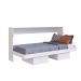 Cama Articulável Horizontal  Solteiro 90 Latino Branco- Art in móveis
