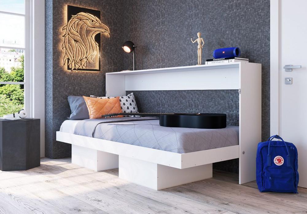 Cama Articulável Horizontal  Solteiro 90 Latino Branco- Art in móveis