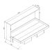 Cama Articulável Horizontal  Solteiro 90 Latino Branco- Art in móveis