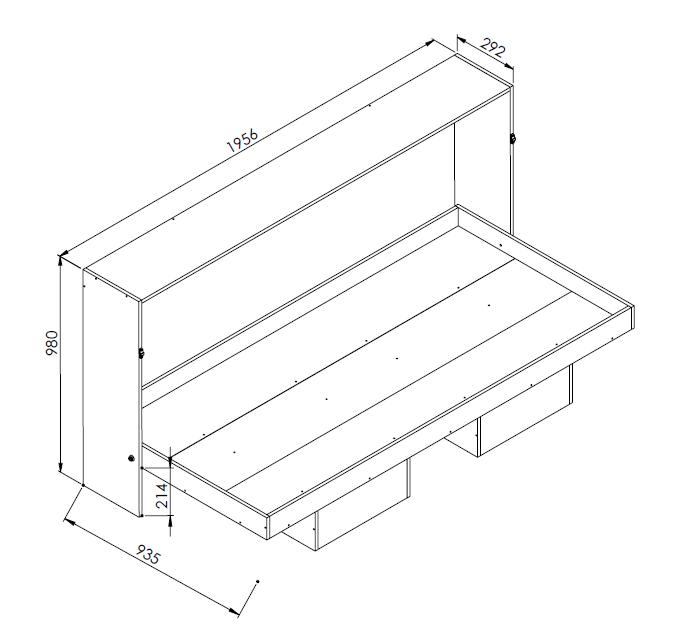 Cama Articulável Horizontal  Solteiro 90 Latino Branco- Art in móveis