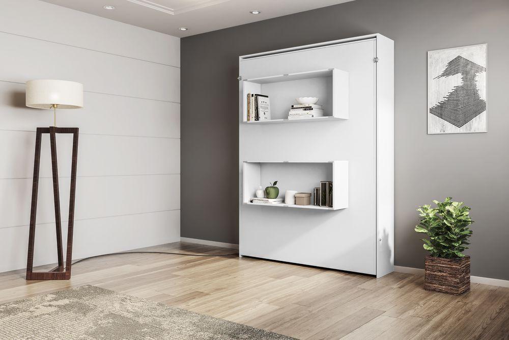 Cama Articulável Vertical Casal 140 Manhattan Branco - Art in móveis