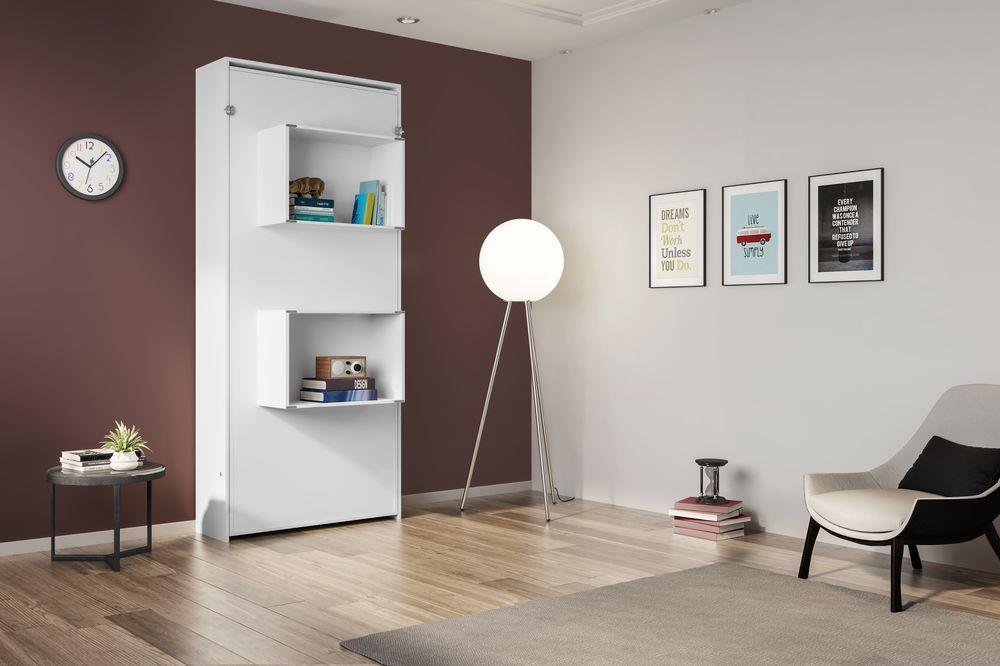 Cama Articulável Vertical Solteiro 80 Manhattan Branco - Art in móveis
