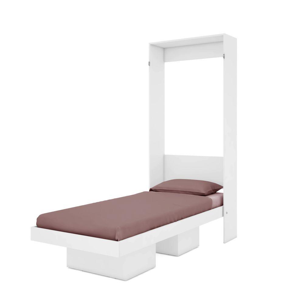 Cama Articulável Vertical Solteiro 90 Manhattan Branco - Art in móveis
