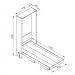 Cama Articulável Vertical Solteiro 90 Manhattan Branco - Art in móveis