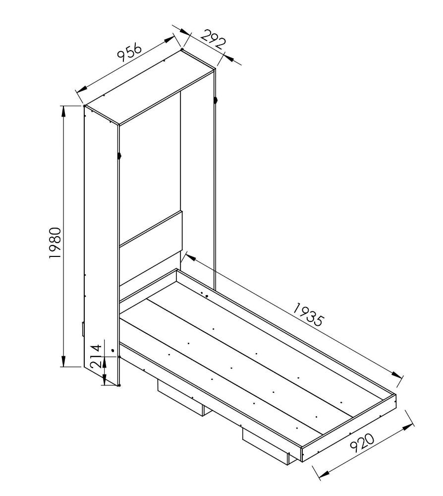 Cama Articulável Vertical Solteiro 90 Manhattan Branco - Art in móveis