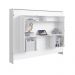Cama Articulavel Horizontal Casal c/ Estacao de trabalho 140 Latino Branco