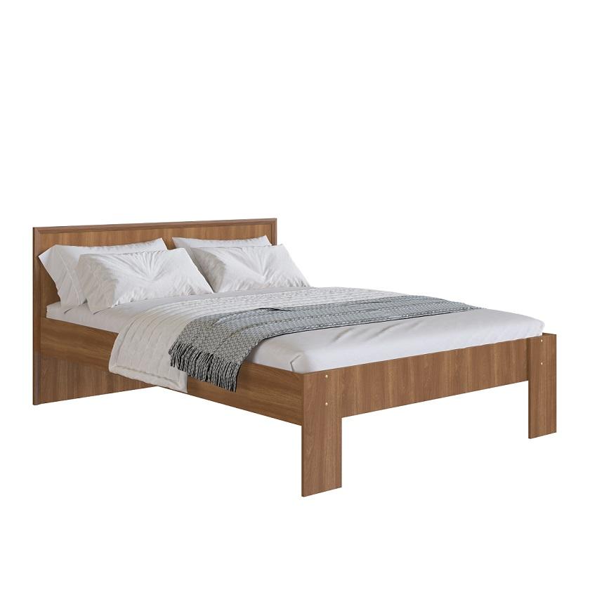 Cama Casal 140 Los Angeles Nogal