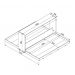 Cama Dupla Articulável Horizontal Solteiro 90 Phoenix Branco - Art In Móveis