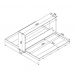 Cama Dupla Articulável Horizontal Solteiro 90 Phoenix Nogal - Art In Móveis