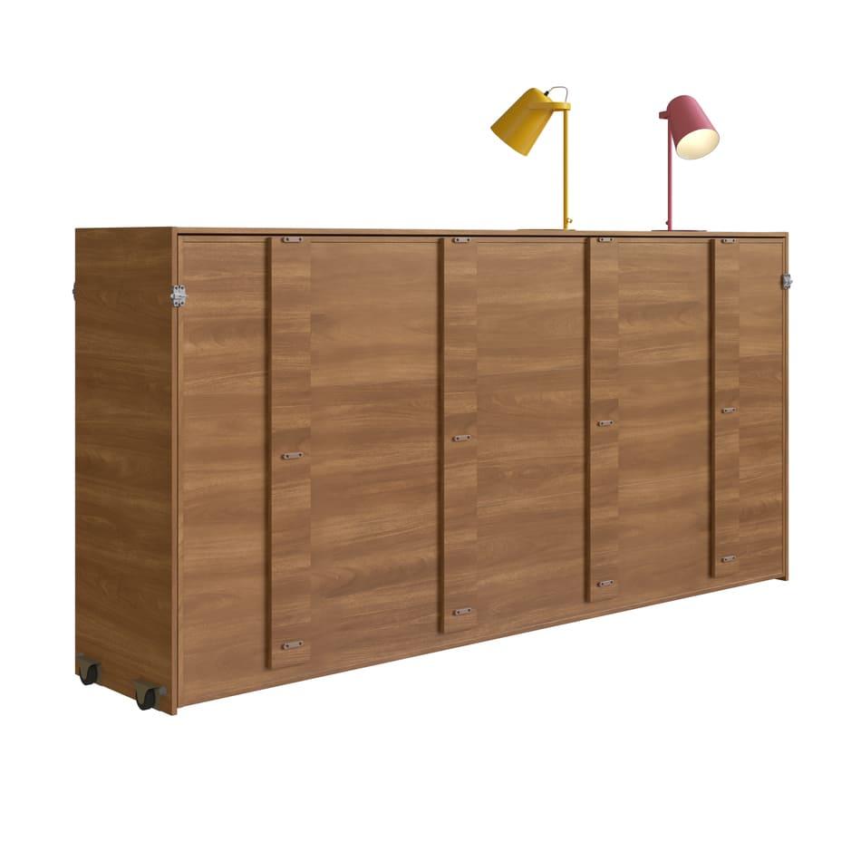 Cama Dupla Articulável Horizontal Solteiro 90 Phoenix Nogal