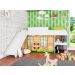 Cama Infantil com Escorregador e Cortina 90 Playground Branco - Art In Móveis