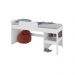 Cama Infantil com Escorregador e Cortina 90 Playground Branco - Art In Móveis