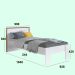 Cama Solteiro 90 Los Angeles Branco