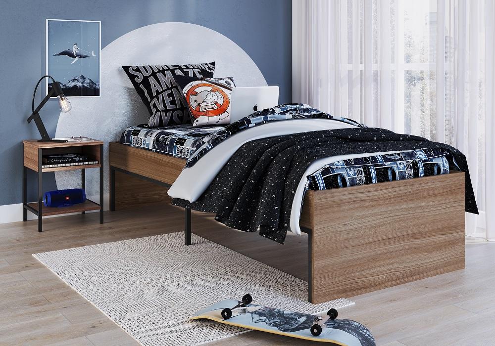 Cama Solteiro com Estrutura Aço  Artetube 193x83
