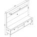 Conjunto Home Theater Rack e Painel Setubal Branco- Art In Moveis