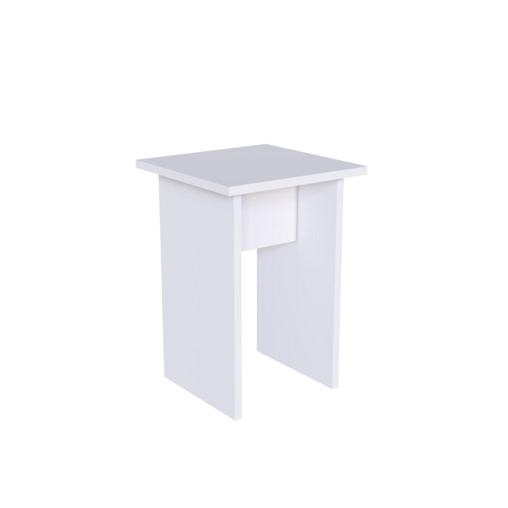 Conjunto Mesa e Banqueta Amalfi Branco - Art In Móveis