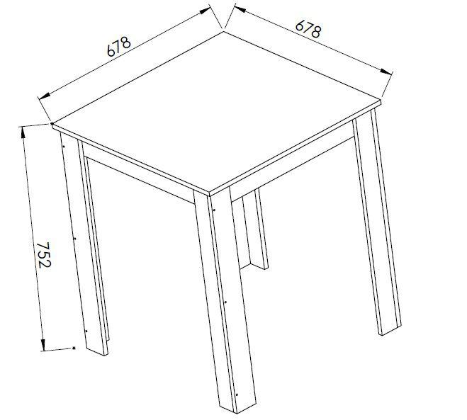 Conjunto Mesa e Banqueta Amalfi Branco - Art In Móveis