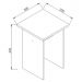 Conjunto Mesa e Banqueta Amalfi Branco - Art In Móveis