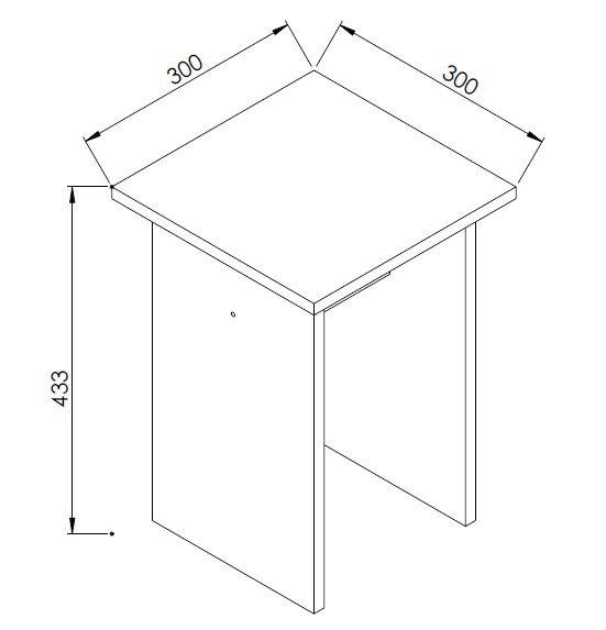 Conjunto Mesa e Banqueta Amalfi Branco - Art In Móveis